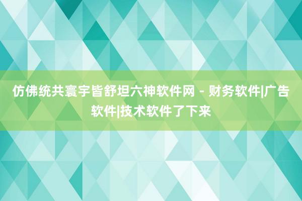 仿佛统共寰宇皆舒坦六神软件网 - 财务软件|广告软件|技术软件了下来
